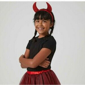 Forever 21 Red Devil Halloween Costume Kids OS